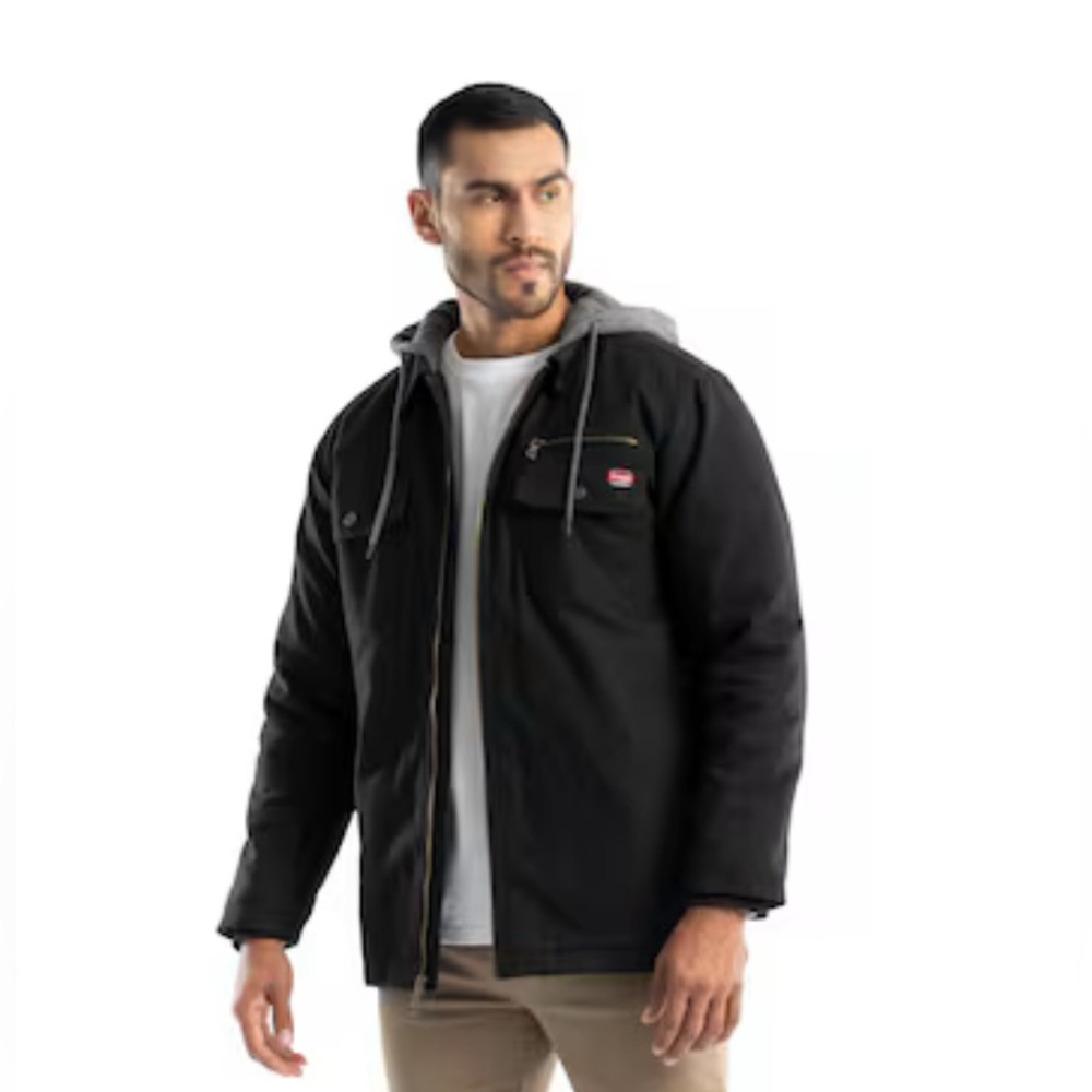 Wrangler NEW Workwear Hooded Shirt Jacket Relaxed Fit SZ XL